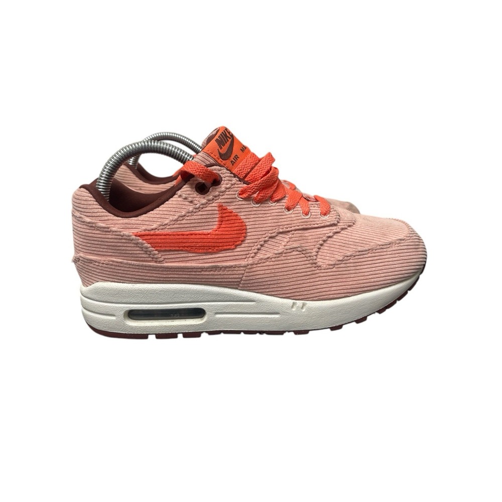 Nike Air Max 1 PRM Corduroy Womens 6.5 Coral Stardust FB8915-600 Pink Orangeâ